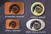 Ammonite Fossil Belt Buckle-Metal Some Art