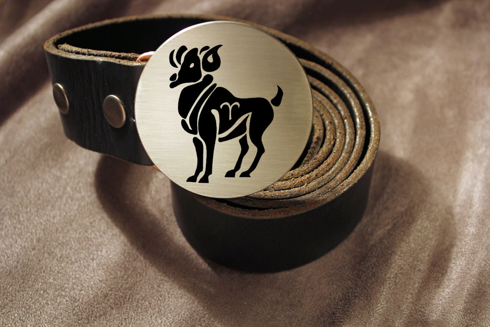 Aries -ZODIAC / ASTROLOGY Belt Buckle-Metal Some Art