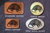 Armadillo TEXAS Belt Buckle-Metal Some Art