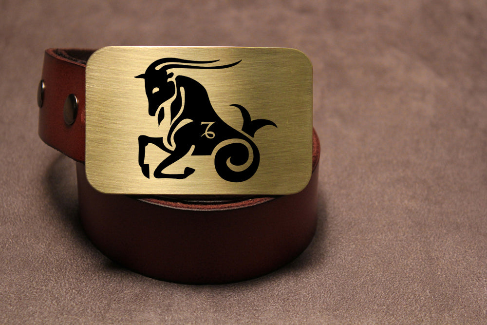 Capricorn -ZODIAC / ASTROLOGY Belt Buckle-Metal Some Art