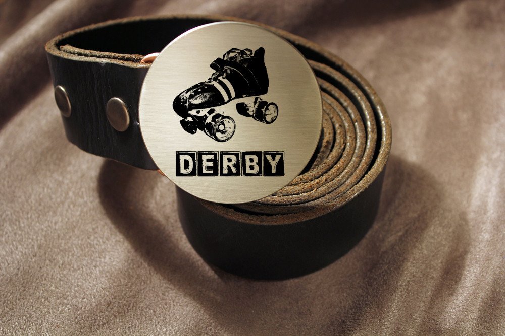 Roller Derby Belt Buckle-Metal Some Art