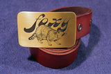 Foxy Raccoon Belt Buckle-Metal Some Art