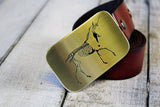 Unicorn Skeleton Belt Buckle-Metal Some Art