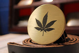 Marijuana Belt Buckle-Metal Some Art