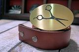 Hairdresser BARBER SHEARS Belt Buckle-Metal Some Art