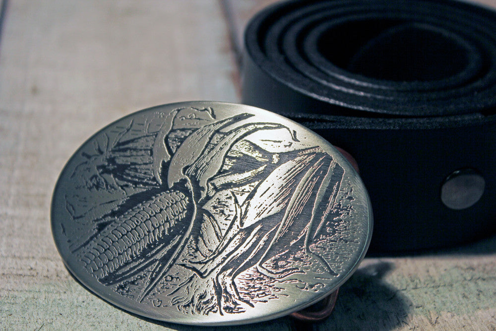 Corn Farmer Belt Buckle-Metal Some Art