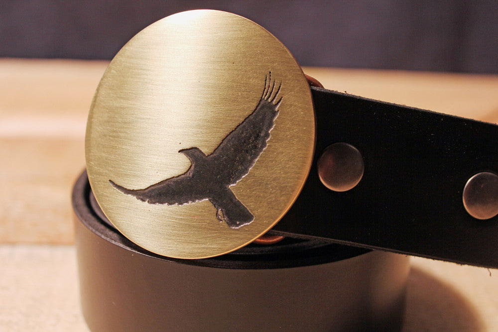 Crow RAVEN Belt Buckle-Metal Some Art