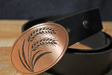 Wheat Farmer Belt Buckle - GLUTEN FREE!-Metal Some Art
