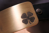Four Leaf Clover Belt Buckle-Metal Some Art