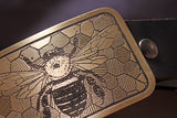 Bee and Honey Comb Belt Buckle-Metal Some Art