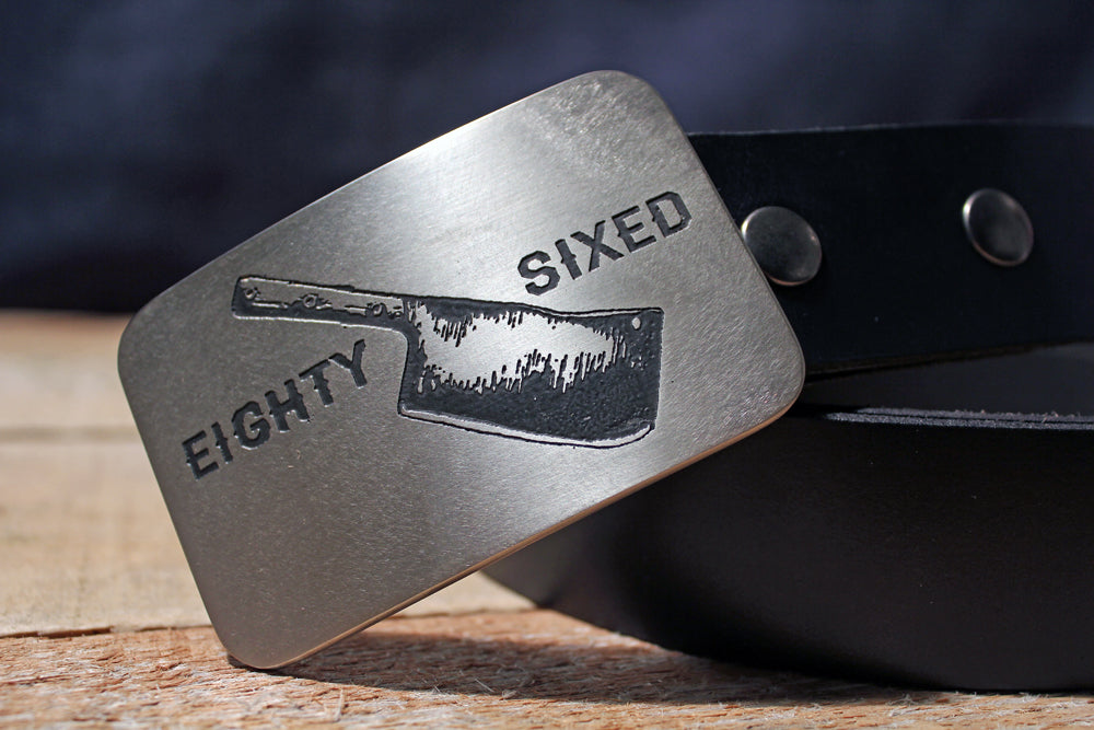 Chef Cleaver EIGHTY SIXED Belt Buckle-Metal Some Art