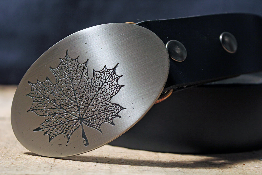 Maple Leaf Belt Buckle-Metal Some Art