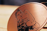 Rosie the Riveter FEMINIST Belt Buckle-Metal Some Art