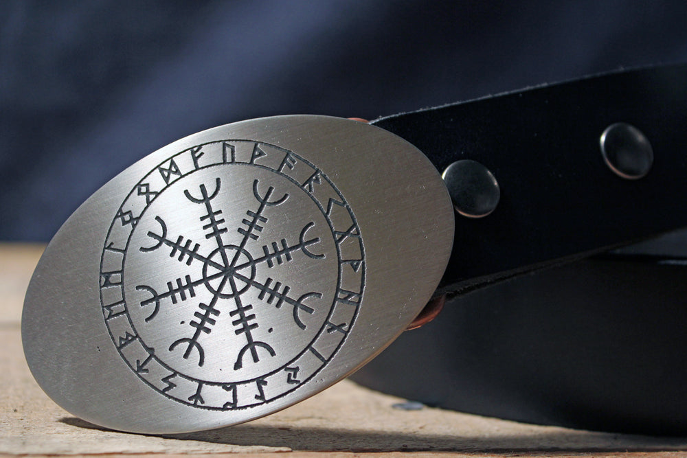 Helm of Awe VIKING Belt Buckle-Metal Some Art