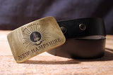 New Hampshire State Flag -LIVE FREE OR DIE- Belt Buckle-Metal Some Art