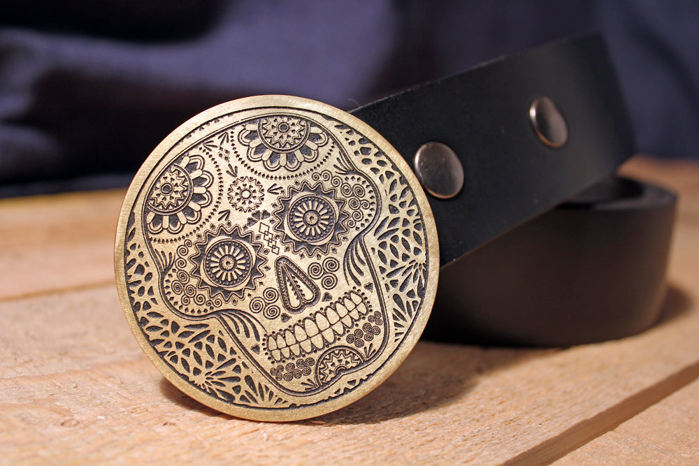 Dia de los Muertos Belt Buckle