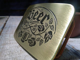 Craft Beer Belt Buckle-Metal Some Art