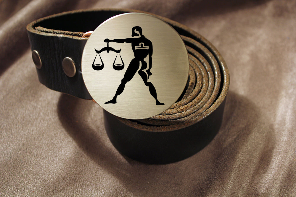 Libra -ZODIAC / ASTROLOGY Belt Buckle-Metal Some Art