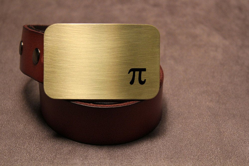 PI 3.14 MATH GEEK Belt Buckle-Metal Some Art