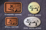 Chef Knife -PIG DIAGRAM- Butcher Belt Buckle-Metal Some Art