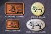 Chef Knife -PIG DIAGRAM- Butcher Belt Buckle-Metal Some Art