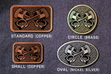 Crossed Pistons MECHANIC- "Car Guy" Belt Buckle-Metal Some Art