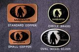 Sasquatch Silhouette Belt Buckle BIGFOOT!-Metal Some Art