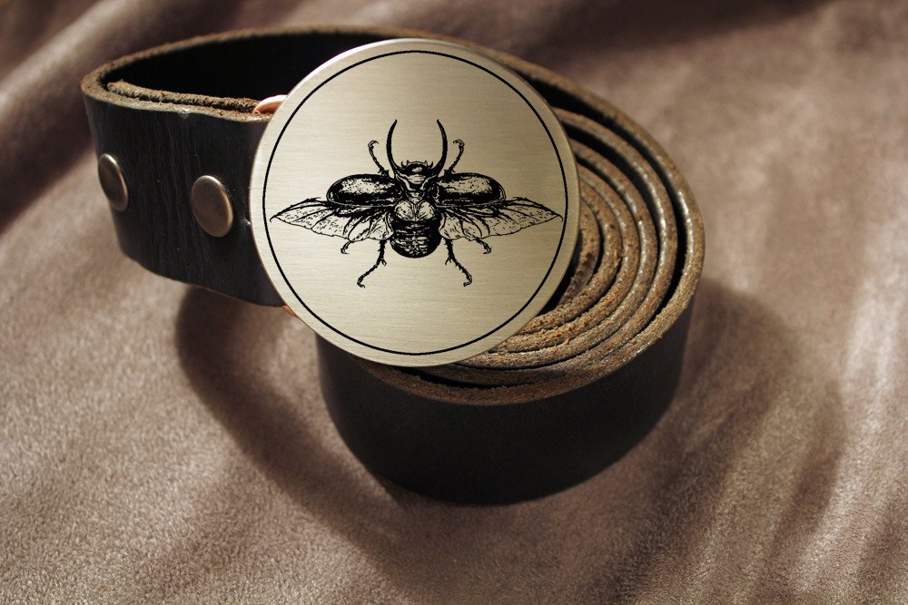 Scarab Beetle Belt Buckle-Metal Some Art