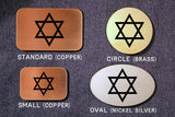 Star of David JEWISH HEBREW Belt Buckle-Metal Some Art