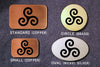 Triskele -Triskelion- Belt Buckle-Metal Some Art