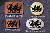 Wales Flag WELSH RED DRAGON Belt Buckle - Y Ddraig Goch-Metal Some Art
