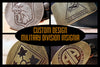 Custom ARMY DIVISION Belt Buckle-Metal Some Art