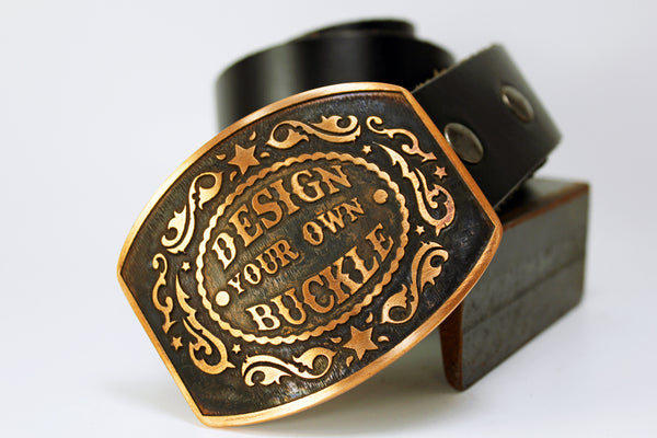 Custom Name Belt Buckle – 9 Styles, Silver/Gold/Rhinestone, Includes Free Belt (Handmade USA)