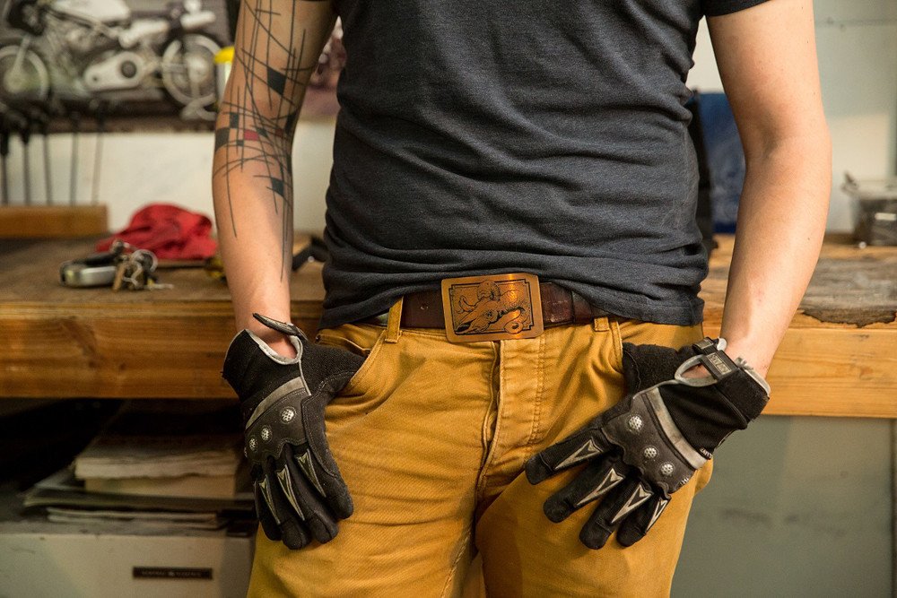 Custom Belt Buckles - Mens Leather Belts Metal Some Art Oval / Brass