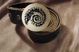 Ammonite Fossil Belt Buckle-Metal Some Art
