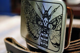 Death's Head Hawk Moth Belt Buckle-Metal Some Art