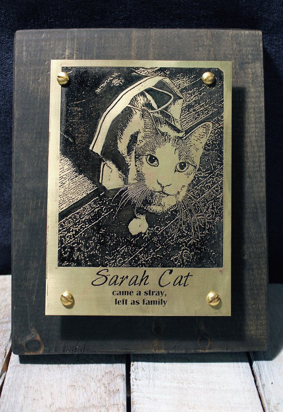 Pet Memorial Plaque-Metal Some Art