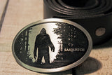 Sasquatch Silhouette Belt Buckle BIGFOOT!-Metal Some Art