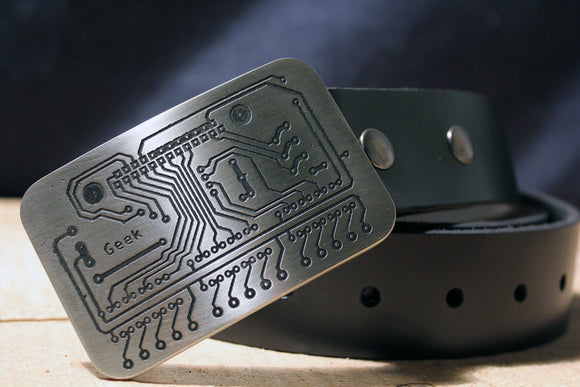GEEK Circuit Board Belt Buckle-Metal Some Art