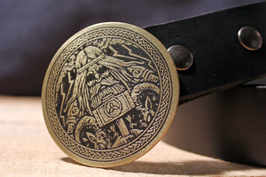 Odin -Mjolnir- VIKING Belt Buckle-Metal Some Art
