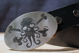 Cthulhu Pirate Skull Belt Buckle-Metal Some Art
