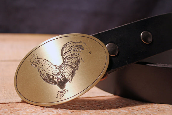 Rooster COCKY Belt Buckle-Metal Some Art