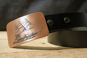 Clipper Ship Belt Buckle