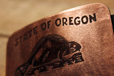Oregon BEAVER State Flag Belt Buckle