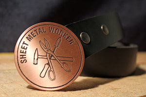 Sheet Metal Worker UNION Belt Buckle