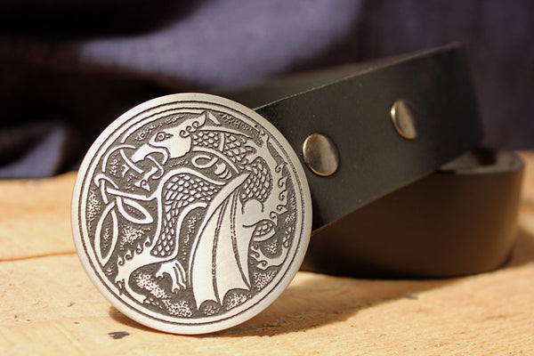 Celtic Dragon Belt Buckle – Metal Some Art display picture 3