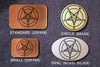 Satan Pentagram Goat Skull Belt Buckle-Metal Some Art