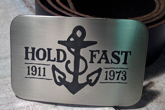 Hold Fast Anchor Belt Buckle - SAILOR JERRY – Metal Some Art