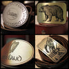 Rhinoceros Belt Buckle-Metal Some Art